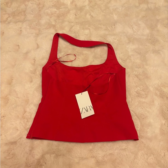 Zara Red Halter Top - Picture 5 of 7